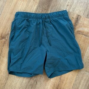 J. Crew Teal Lined Tech Dock Shorts